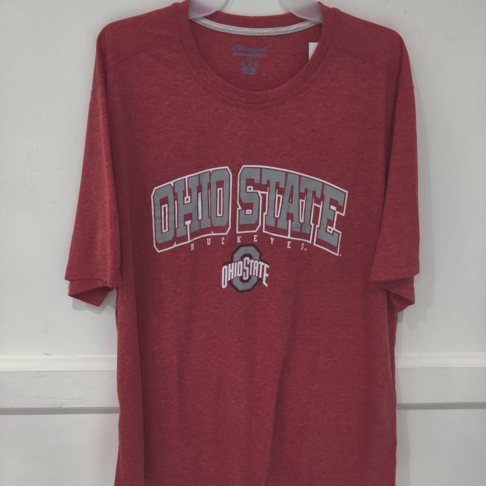 NWT Champion Men's Ohio State Buckeyes Fan T Shirt Size L $45 CC233